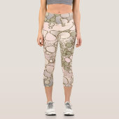 Abstrakte Digitalarbeit 5 Capri Leggings (Vorderseite)