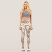 Abstrakte Digitalarbeit 5 Capri Leggings (Vorderseite)