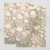 Abstrakte Digitalarbeit 5 Dankeskarte (Vorne/Hinten)