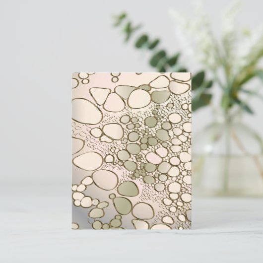 Abstrakte Digitalarbeit 5 Postkarte (Stehend Vorderseite)