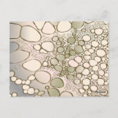 Abstrakte Digitalarbeit 5 Postkarte (Rückseite)