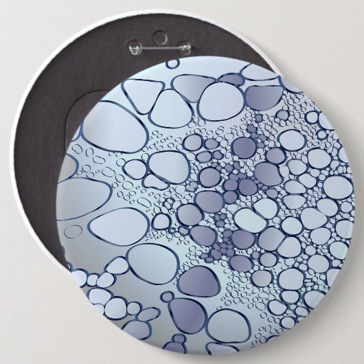 Abstrakte Digitalarbeit 6 Button (Vorne & Hinten)