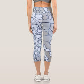 Abstrakte Digitalarbeit 6 Capri Leggings (Rückseite)