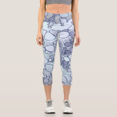 Abstrakte Digitalarbeit 6 Capri Leggings (Vorderseite)