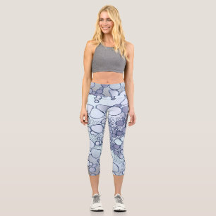 Abstrakte Digitalarbeit 6 Capri Leggings