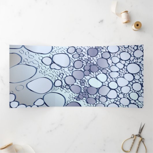 Abstrakte Digitalarbeit 6 Dreifach Gefaltete Urlaubskarte (Innenseite)