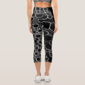 Abstrakte Digitalarbeit 7 Capri Leggings (Rückseite)