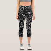 Abstrakte Digitalarbeit 7 Capri Leggings (Vorderseite)