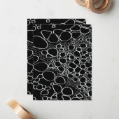 Abstrakte Digitalarbeit 7 Mitteilungskarte (Vorderseite/Rückseite Beispiel)