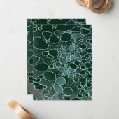 Abstrakte Digitalarbeit 9 Mitteilungskarte (Vorderseite/Rückseite Beispiel)