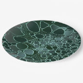 Abstrakte Digitalarbeit 9 Pappteller (Schrägansicht)