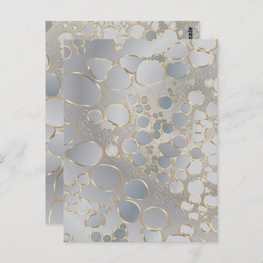 Abstrakte digitale Arbeit Postkarte (Vorne/Hinten)