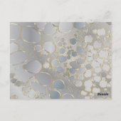 Abstrakte digitale Arbeit Postkarte (Rückseite)