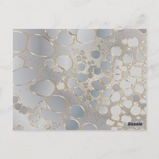 Abstrakte digitale Arbeit Postkarte (Rückseite)