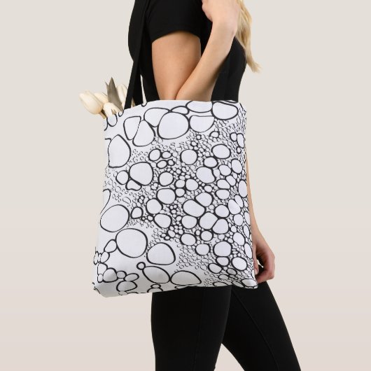 Abstrakte digitale Arbeit Tasche (Von Nahem)