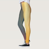 Abstrakte digitale Bi-Farb-Kunst Leggings (Links)