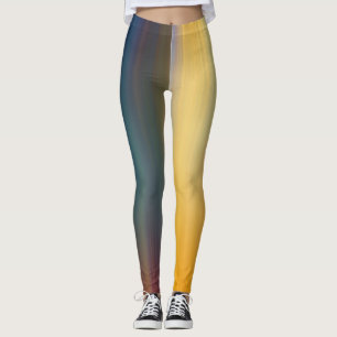 Abstrakte digitale Bi-Farb-Kunst Leggings