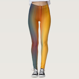 Abstrakte digitale Bi-Farb-Kunst Leggings