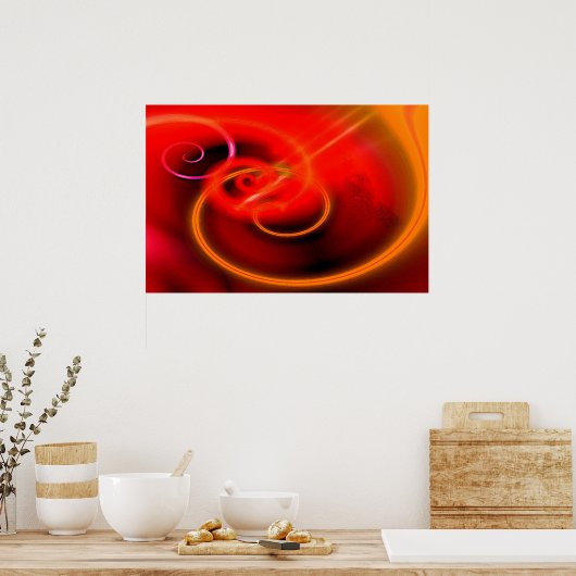 Abstrakte digitale Canvas zeichnen Poster (Küche)