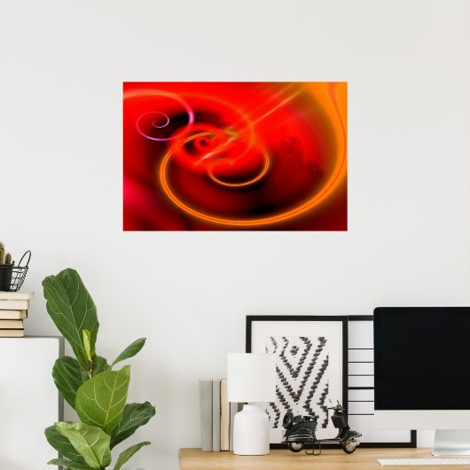 Abstrakte digitale Canvas zeichnen Poster (Heimbüro)