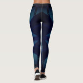 Abstrakte digitale Elektronik-Grafik Leggings (Rückseite)