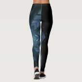 Abstrakte digitale Elektronik-Grafik Leggings (Rückseite)