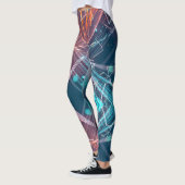 Abstrakte digitale Elektronik Moderne Kunst Leggings (Links)