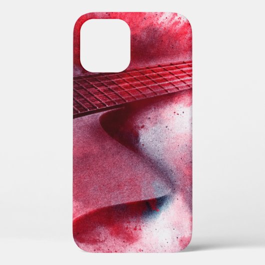 Abstrakte digitale Gitarrenmalerei, abstrakt, Case-Mate iPhone Hülle (Rückseite)
