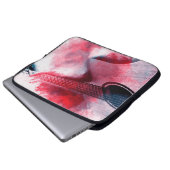 Abstrakte digitale Gitarrenmalerei, abstrakt, Laptopschutzhülle (Vorne Knopf)