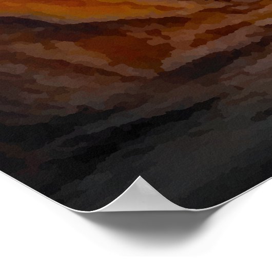 Abstrakte, digitale, grenzenlose Raumgestaltung Poster (Ecke)