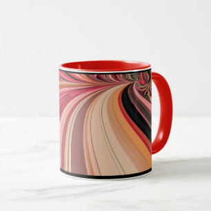 Abstrakte digitale Kunst, die ein Gefühl von Gesch Tasse
