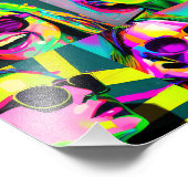 Abstrakte digitale Kunst Fotodruck (Ecke)