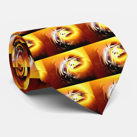 Abstrakte digitale Kunst Krawatte (Gerollt)