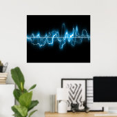 Abstrakte digitale Kunst Poster (Heimbüro)