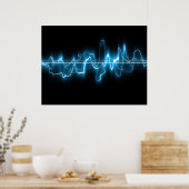 Abstrakte digitale Kunst Poster (Küche)