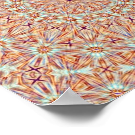 Abstrakte digitale Kunst Poster (Ecke)