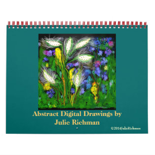 Abstrakte digitale Kunst von Julie Richman Kalender