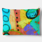 Abstrakte digitale Kunst Zubehörtasche (Rückseite)