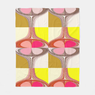 abstrakte digitale Kunstwerke  Fleecedecke