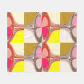 abstrakte digitale Kunstwerke  Fleecedecke (Vorderseite (Horizontal))