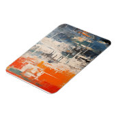Abstrakte digitale Malerei Chromatic Crossroads Magnet (Linke Seite)
