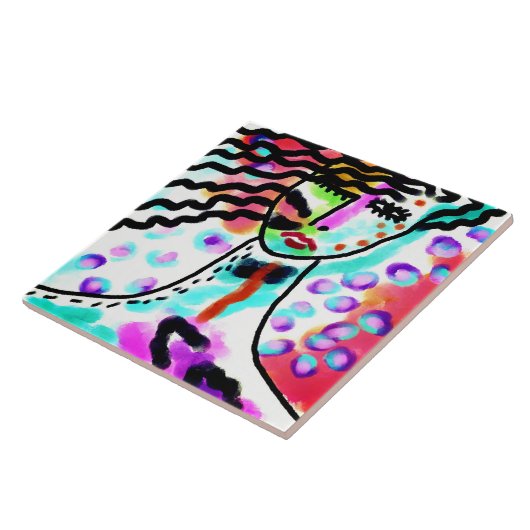 Abstrakte digitale Malerei im Hot Mess Fliese (Seite)