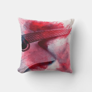 Abstrakte digitale Malerei von Gitarrenkunst, abst Kissen
