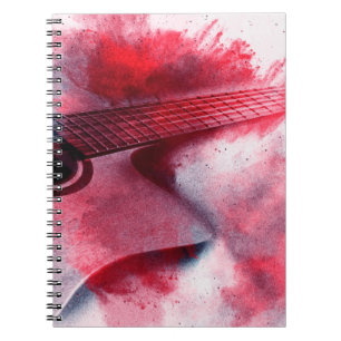 Abstrakte digitale Malerei von Gitarrenkunst, abst Notizblock