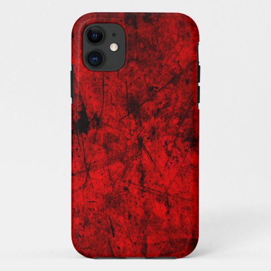 Abstrakte Digitalgrafik in Red Black Grunge Case-Mate iPhone Hülle (Rückseite)