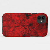 Abstrakte Digitalgrafik in Red Black Grunge Case-Mate iPhone Hülle (Rückseite (Horizontal))