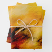 Abstrakte Digitalkunst aus Rost und Schwarzer Bohn Geschenkpapier Set (Beispiel)