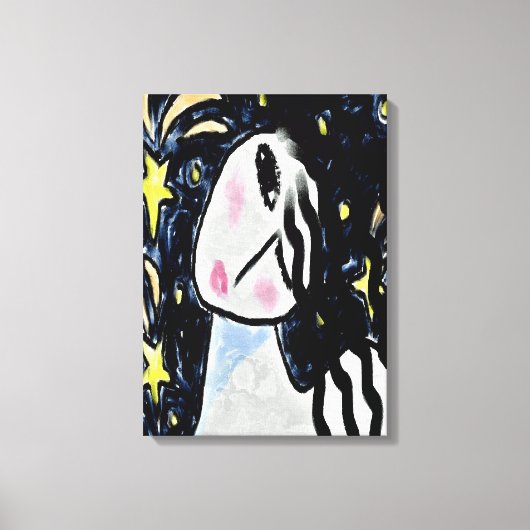 Abstrakte Digitalmalerei in der Starry Night Leinwanddruck (Vorderseite)