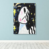 Abstrakte Digitalmalerei in der Starry Night Leinwanddruck (Insitu (Holzboden))