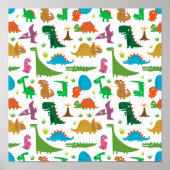 Abstrakte Dinosaurier Poster (Vorne)